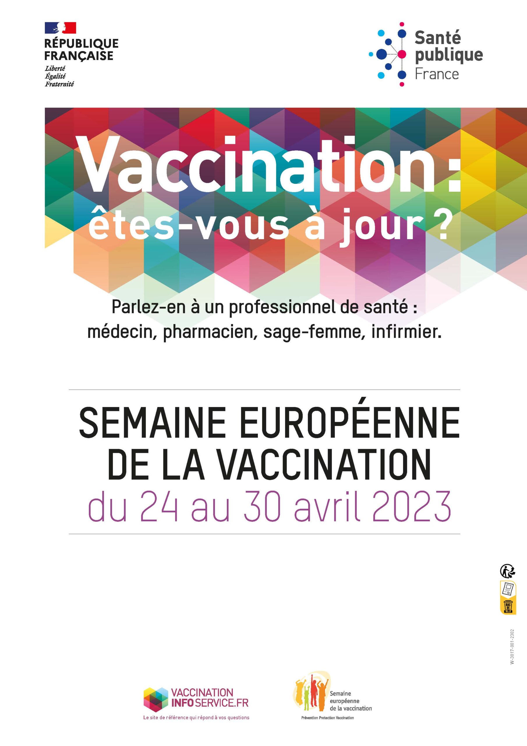 Brochure semaine de vaccination européenne du 24 au 30 avril 2023 -Institut Bouisson Bertrand
